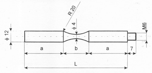 zku�ebn� vzorek pro ultrazvukov� zk. stroj